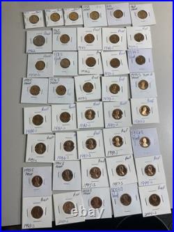 Excellent Short Number Proof Set Penn 41 In Total Frame M 1955 To 2004