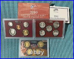 FIFTEEN (15) U. S. Mint SILVER PROOF sets 2009 through 2023