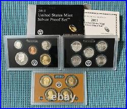 FIFTEEN (15) U. S. Mint SILVER PROOF sets 2009 through 2023