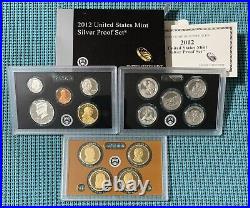 FIFTEEN (15) U. S. Mint SILVER PROOF sets 2009 through 2023