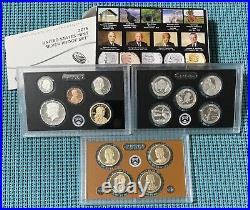 FIFTEEN (15) U. S. Mint SILVER PROOF sets 2009 through 2023