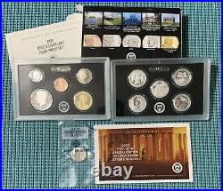 FIFTEEN (15) U. S. Mint SILVER PROOF sets 2009 through 2023