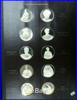 Franklin Mint Genius of Michelangelo 60 Proof Silver Medal Set