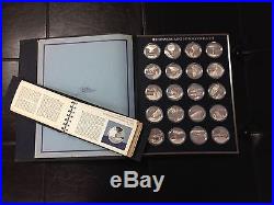 Franklin Mint History of Flight 100 Solid Silver Coins Uncirculated, Proof Set