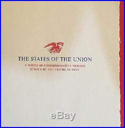 Franklin Mint STATES OF THE UNION SERIES -50 Sterling Silver Proof Set