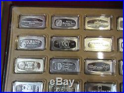Franklin mint proof set Bankmarked sterling silver ingots