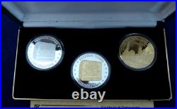 Freedom Tower 3 Coin Commemorative Proof Set. 999 Fine Silver. Only 1776 Minted