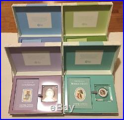 Full Set of 4 2017 BEATRIX POTTER GIFT SET Silver Proof 50p Coins