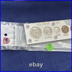 Gem 1955 Silver Proof Set In Brand New Vintage Capital Holder #BN125