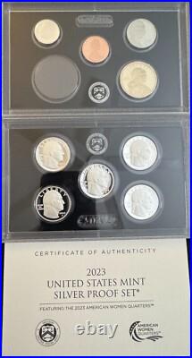 HALF DOLLAR NOT INCLUDED 2023 US Mint Silver Proof Set READ DESCRIPTION HALF DOLLAR NOT INCLUDED 2023 US Mint Silver Proof Set READ DESCRIPTION