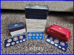 HUGE Lot 27 Sets! Jamaica Proof & Unc 1969-1982. SILVER Low Mintage sets