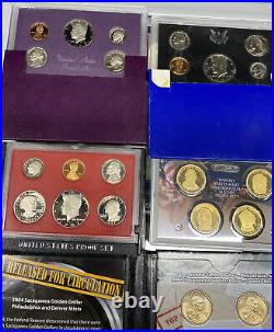 HUGE US coin set lot Proof Sets, Plastic Sets, partial 90% Silver