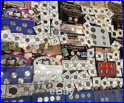 Huge Lot 450+Coin$/StampSilver Mercury/Buffalo/Indian/1912-D/Sets/Notes/Proof+