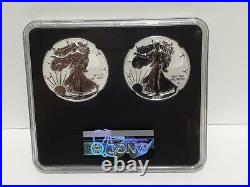 IN-HAND 2021 NGC PF70 Reverse Proof American Silver Eagle Designer (2pc Set)