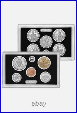 IN-HAND 2025 S US Mint Silver Proof Set 10 Coins with Box & COA 25RH, With Penny