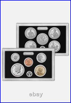 IN HAND 2025 S US Mint Silver Proof Set 10 Coins with Box & COA 25RH, With Penny