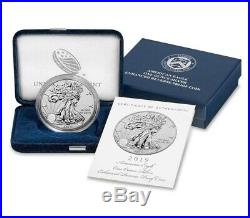 In Hand! American Eagle 2019 S ENHANCED REVERSE Proof PR Dollar 19XE Silver Coin