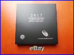 In Stock! 2017 S Proof Silver Eagle Limited Edition Proof Set 17rc In Ogp