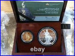 Ireland 2016 Proclamation of the Irish Republic 2 Coin Silvr 15Eu &Gold 50Eu set