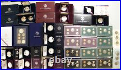 Large Dealer Estate lot American Eagle Proof silver sets Commemorative silver