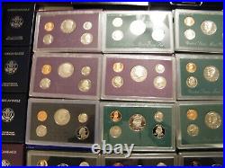 Large Dealer Estate lot American Eagle Proof silver sets Commemorative silver