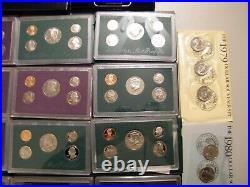 Large Dealer Estate lot American Eagle Proof silver sets Commemorative silver