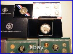 Large Dealer Estate lot American Eagle Proof silver sets Commemorative silver