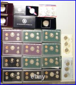 Large Dealer Estate lot American Eagle Proof silver sets Commemorative silver