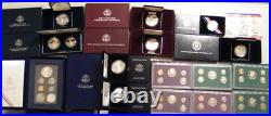 Large Dealer Estate lot American Eagle Proof silver sets Commemorative silver