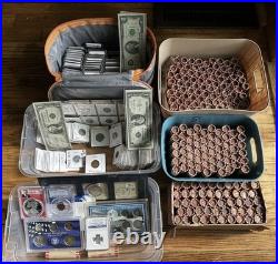 Lincoln Cent Pennies, Collection Proof Sets Certified Coins and Foreign coins
