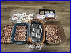 Lincoln Cent Pennies, Collection Proof Sets Certified Coins and Foreign coins
