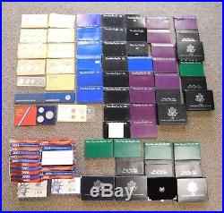 Lot 1955-2008 Proof Sets Including Silver Sets, 1979 Tyii And 1960 Small Date