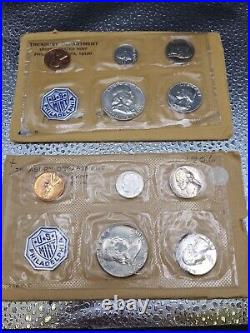 Lot Of 2 1956 US Mint Proof Sets 90% Silver