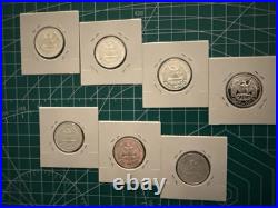 Lot Of 7 x Silver Proof GW Qtrs 1992-S Thru 1998-S Pristine 1.26 Ounces Silver