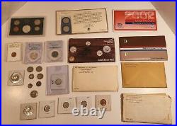 Lot Of U. S Proof Sets With U. S Coins Mixed Collection