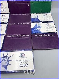 Lot of 13 United States Proof Sets In Original Goverment Packaging Free Shipping Lot of 13 United States Proof Sets In Original Goverment Packaging Free Shipping