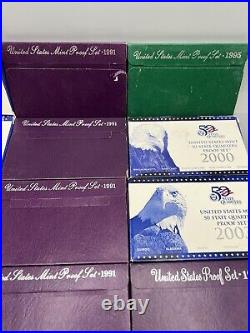 Lot of 13 United States Proof Sets In Original Goverment Packaging Free Shipping Lot of 13 United States Proof Sets In Original Goverment Packaging Free Shipping