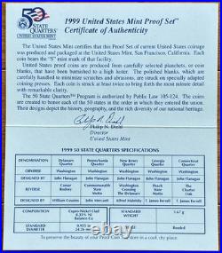 Lot of 3 US Proof Sets 1999 / 2002 SILVER / 2016 with OGP & COA (192)