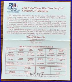 Lot of 3 US Proof Sets 1999 / 2002 SILVER / 2016 with OGP & COA (192)