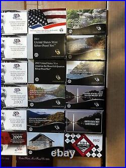 Lot of 30 1992-2022 US Mint Silver Proof Sets And 90/91 Proof Sets. No 2021 Set