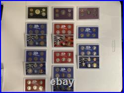 Lot of 33 US Mint Proof Sets 1954-2010 Silver, Prestige, Liberty, Etc. Coins