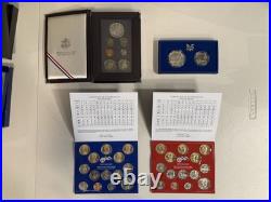 Lot of 33 US Mint Proof Sets 1954-2010 Silver, Prestige, Liberty, Etc. Coins