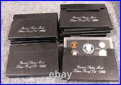 Lot of 5 1995-S Government Issued Silver Proof Set 5 coins each set