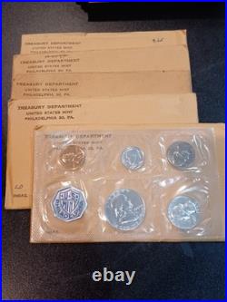 Lot of (5) Gem 1960 U. S. Silver Proof Sets
