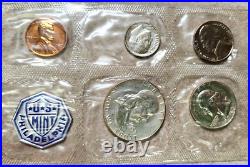 Lot of 5 Proof Sets 1957-1961 All Original 1960 Small Date