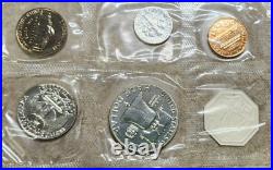 Lot of 5 Proof Sets 1957-1961 All Original 1960 Small Date