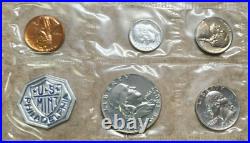 Lot of 5 Proof Sets 1957-1961 All Original 1960 Small Date