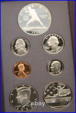 Lot of 5 US Prestige Proof Sets 90% Silver $1 1984, 86, 92, 93 & 95 OGP&COA #47 Lot of 5 US Prestige Proof Sets 90% Silver $1 1984, 86, 92, 93 & 95 OGP&COA #47