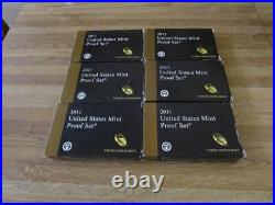 Lot of 6 2011 Proof Sets