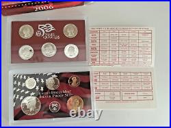 Lot of Four Silver Proof Sets 2003.2006 with Box/Coas